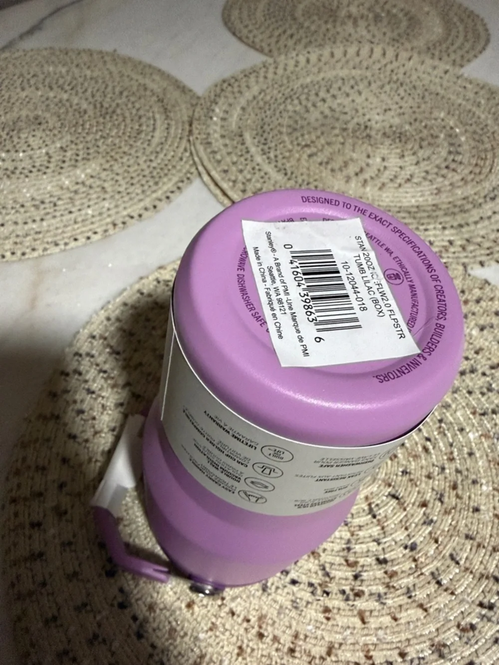 Stanley Purple Flip Straw Tumbler with Carry Handle - Picture 4 of 4